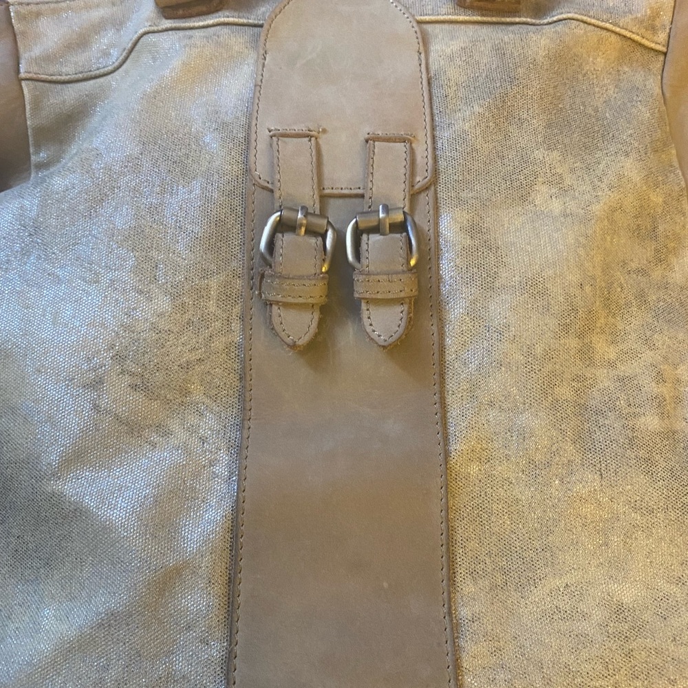 Jesslyn Blake Canvas And Leather Bag - image 4